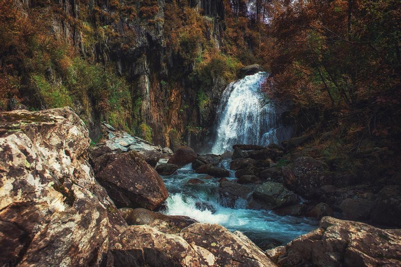 Водопад киште алтай