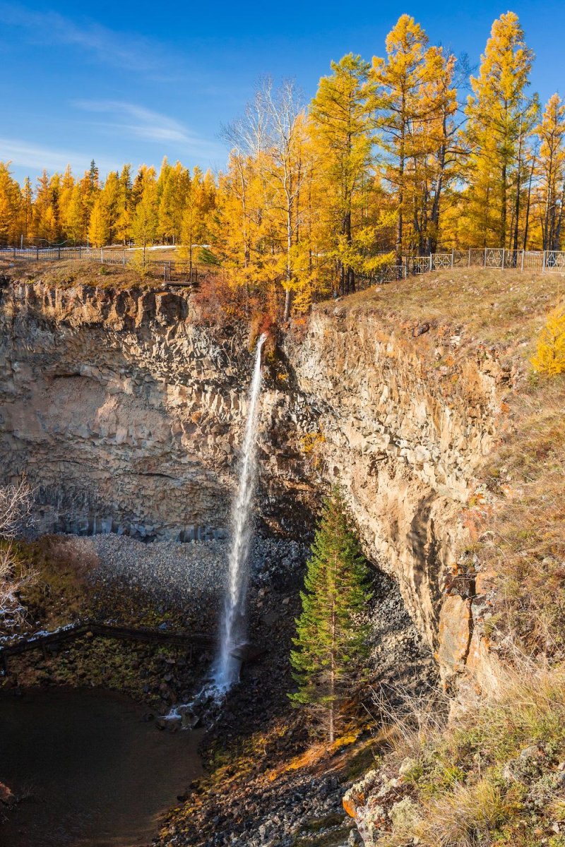 Водопад жомболок бурятия