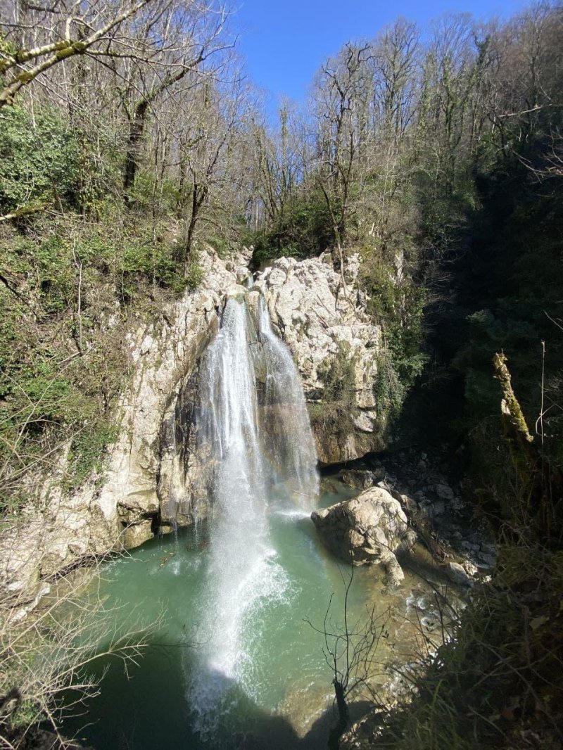 Агурские водопады купание