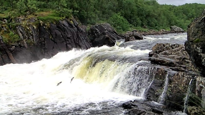 Водопад на реке ура мурманская область