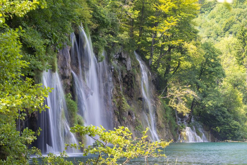 Водопад летом