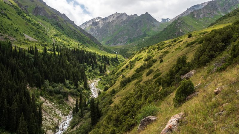 Ала арча водопад