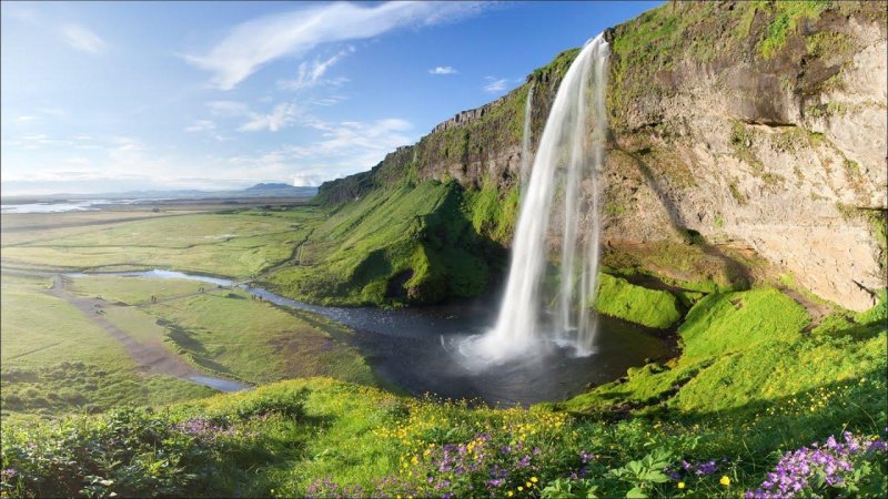 Водопад сельяландсфосс