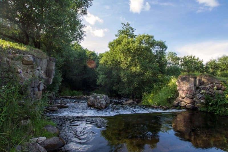 Миорский водопад беларусь