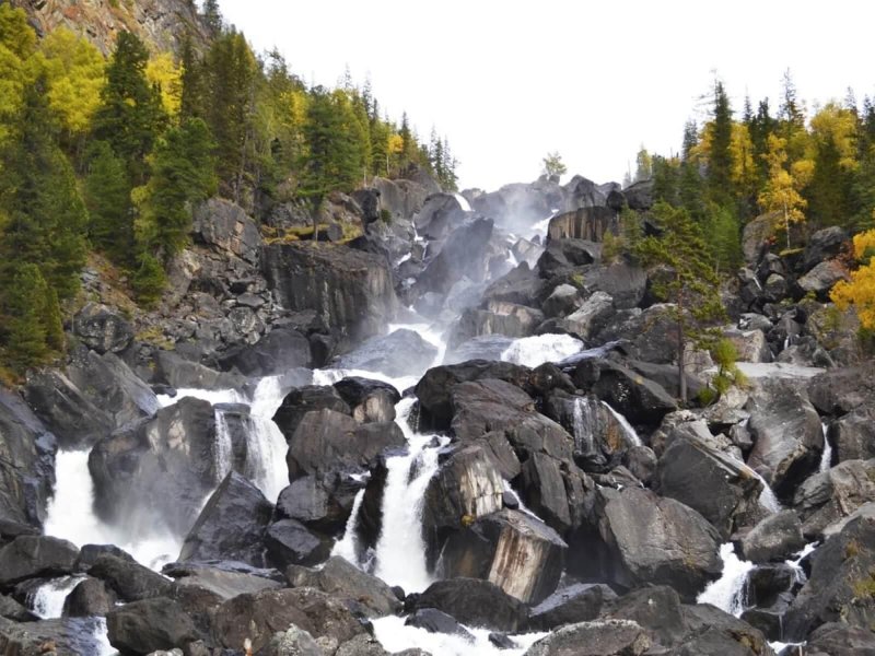 Водопад текелю