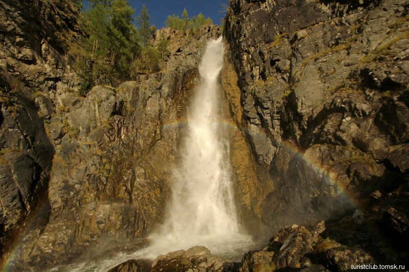 Водопад текелю