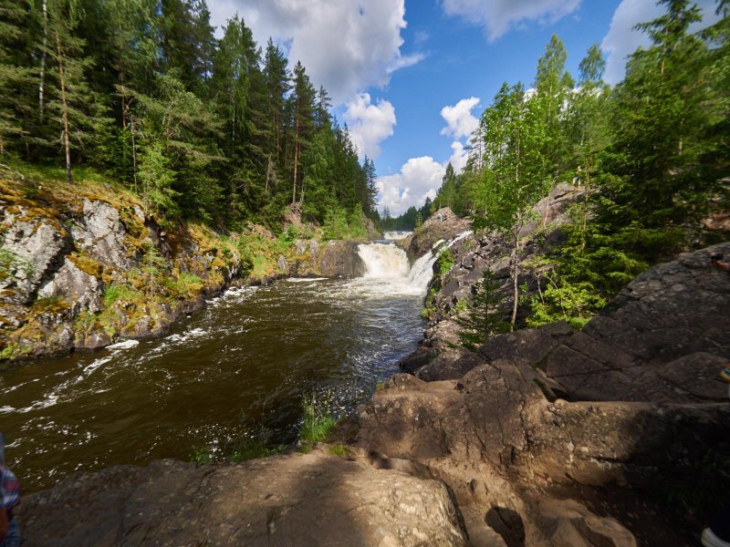 Водопад куми порог карелия