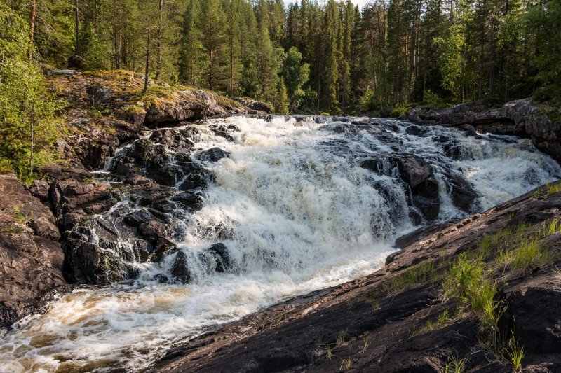 Водопад куми порог карелия