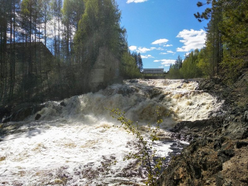 Водопад гирвас карелия