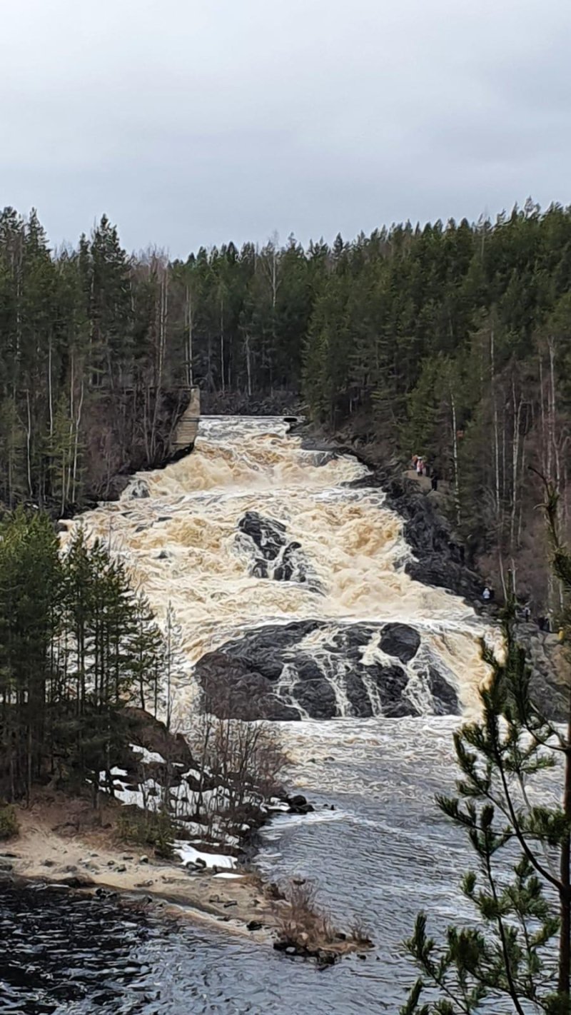 Водопад гирвас карелия