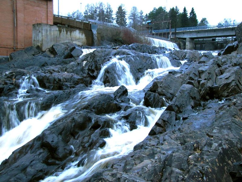 Водопад ляскеля карелия