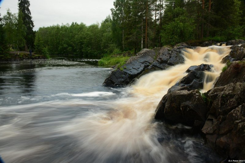 Водопад ляскеля карелия