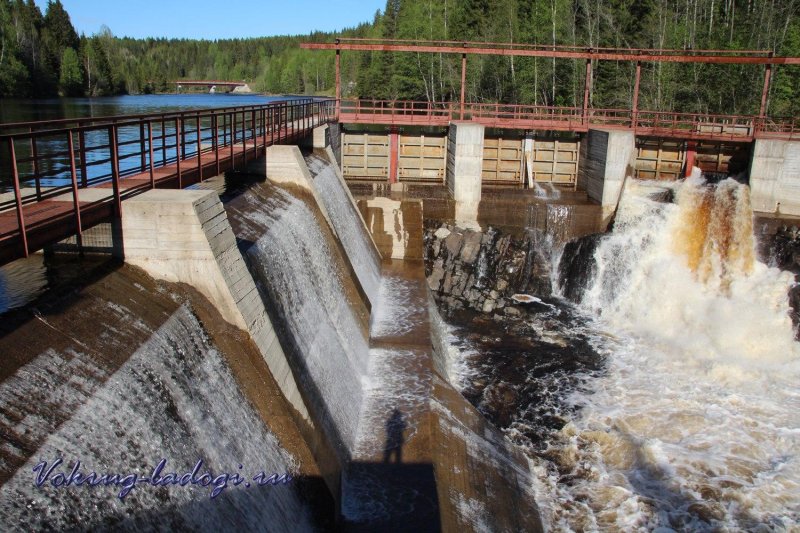 Водопад ляскеля карелия