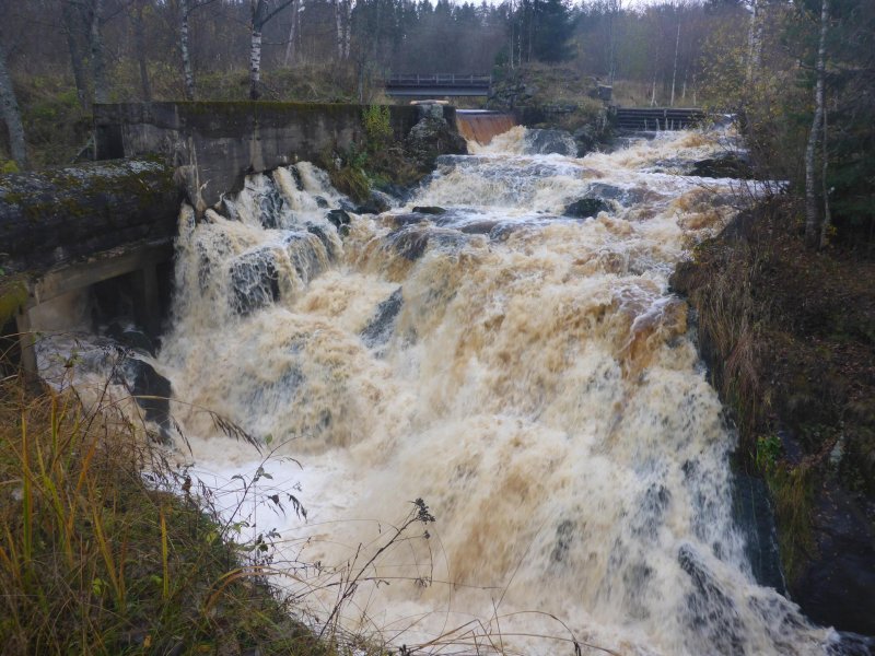 Водопад ляскеля карелия