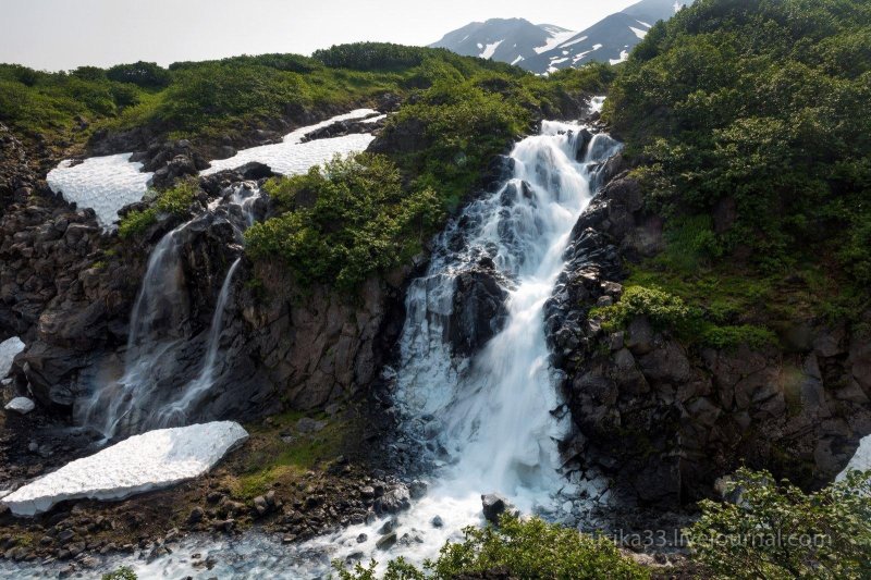 Водопад медвежий камчатка