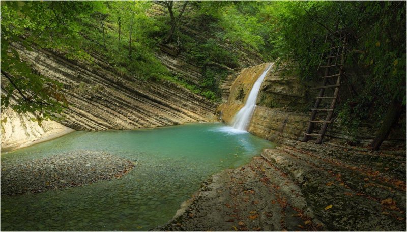 Водопады куаго в геленджике