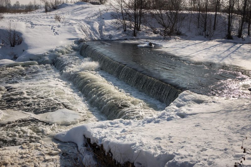 Водопад зеленый город