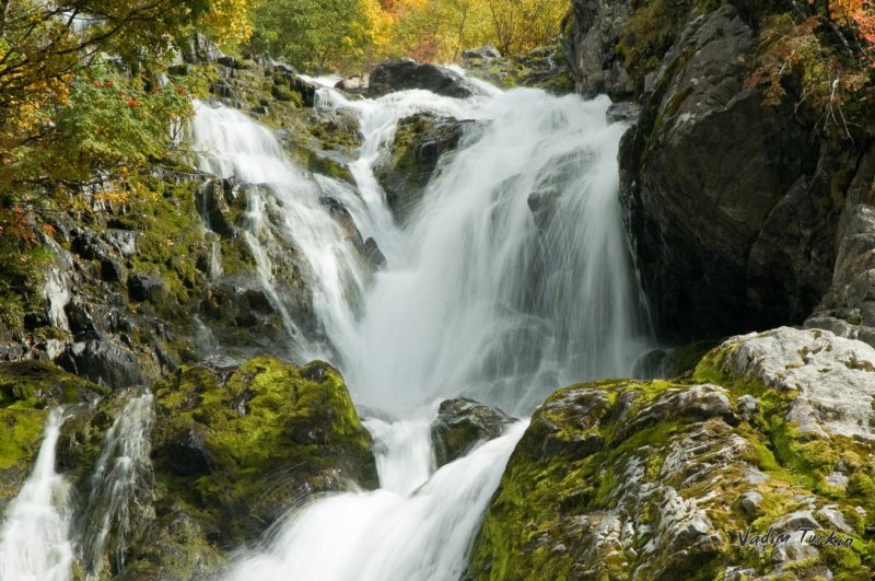 Чучхурский водопад домбай