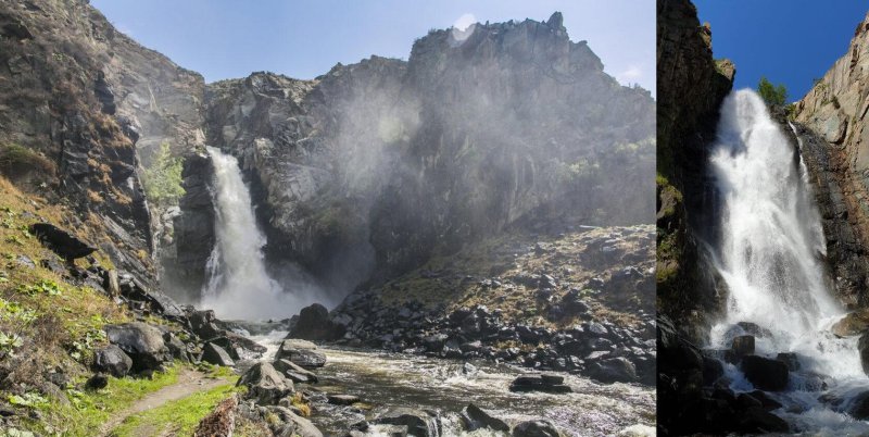 Водопад куркуре горный алтай