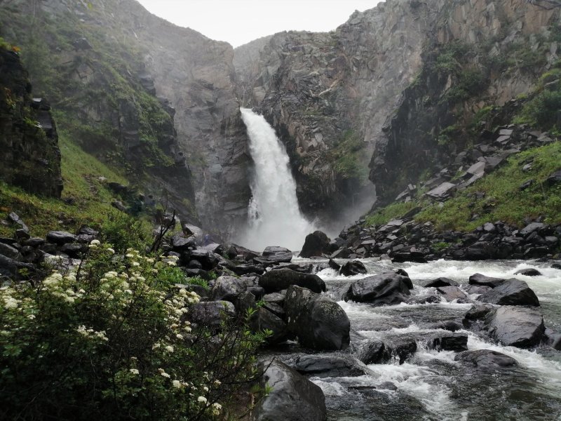 Водопад куркуре горный алтай