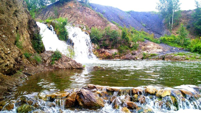 Беловский водопад новосибирская область