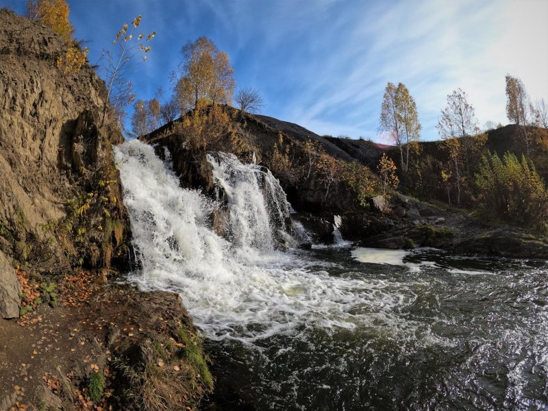 Беловский водопад новосибирская область