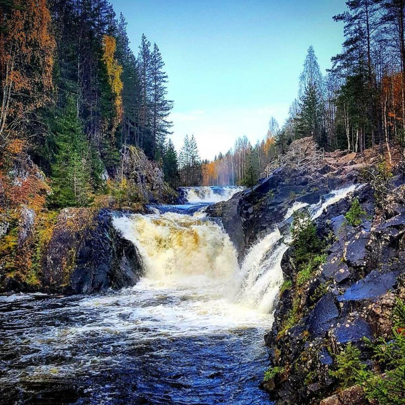 Водопад в карелии