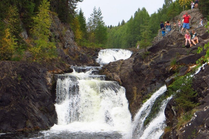 Водопад в карелии