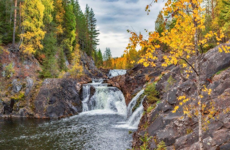 Водопад в карелии