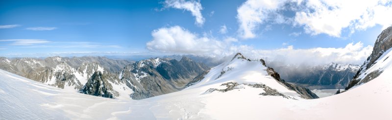 Снежные горы панорама