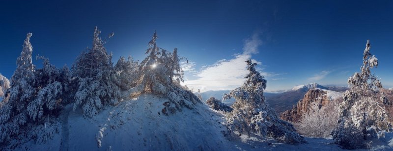 Крымские горы зимой