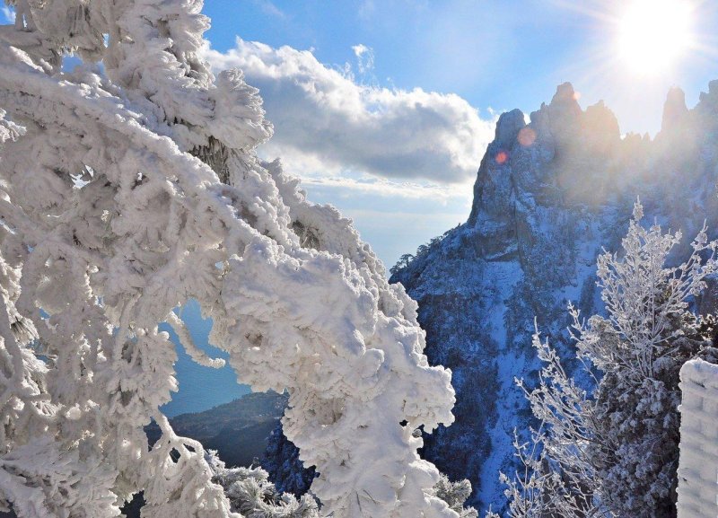 Крымские горы зимой