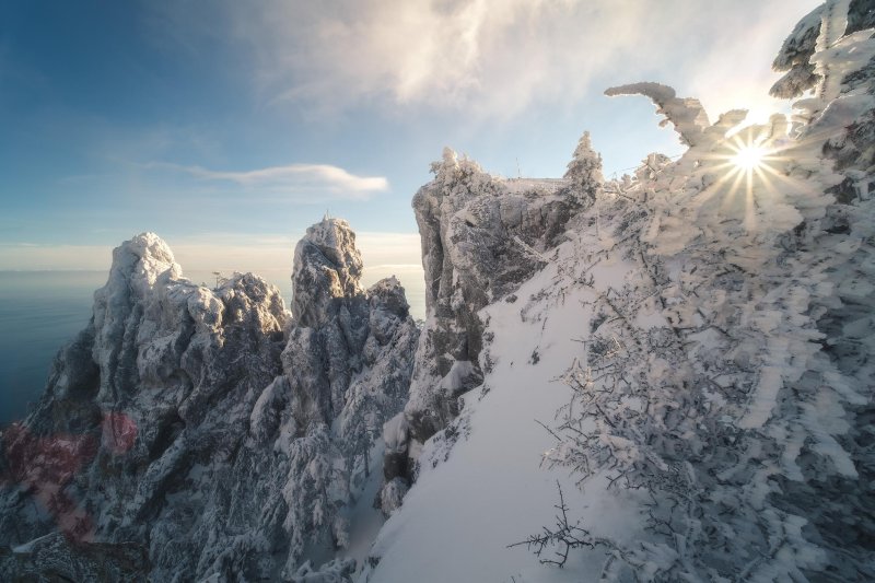 Крымские горы зимой