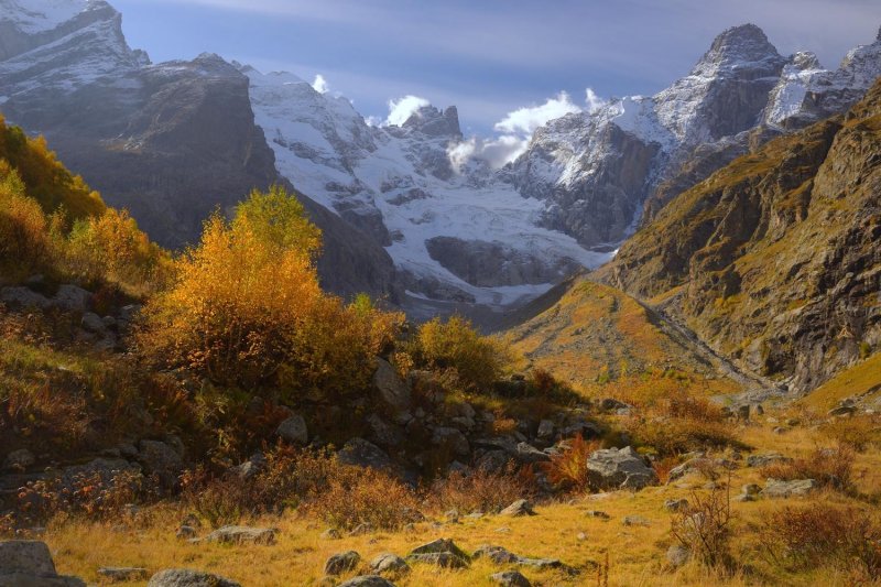 Осень в горах кавказа