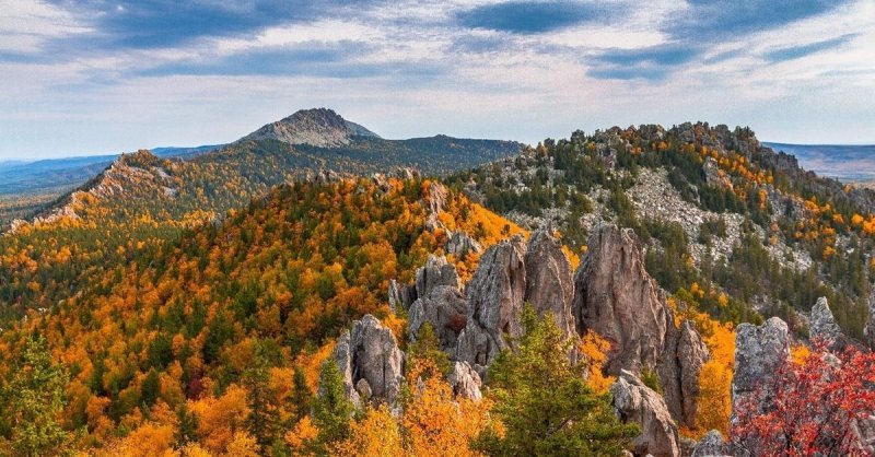 Уральские горы осень