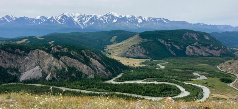 Чуйские меандры горный алтай