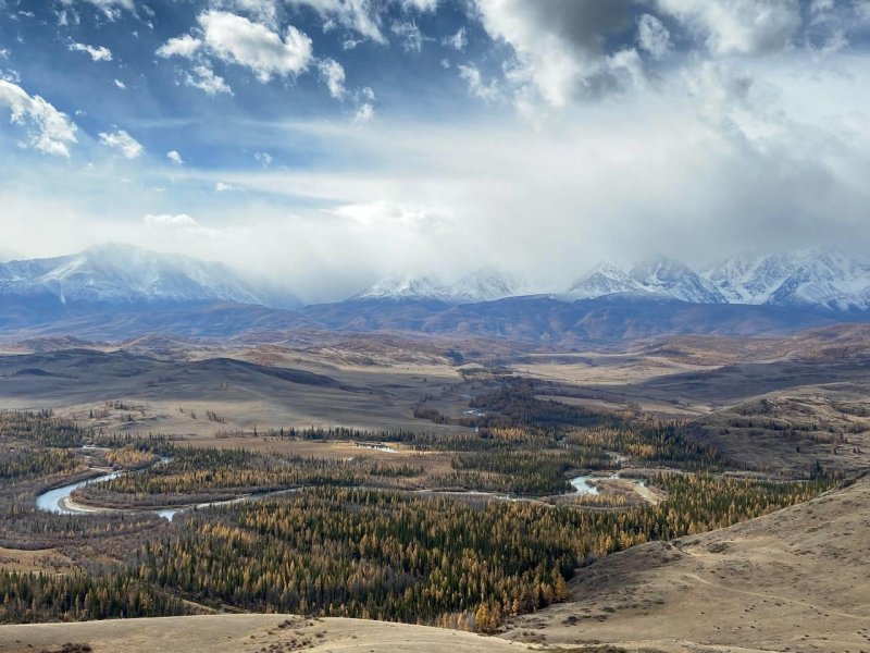 Чуйские меандры горный алтай