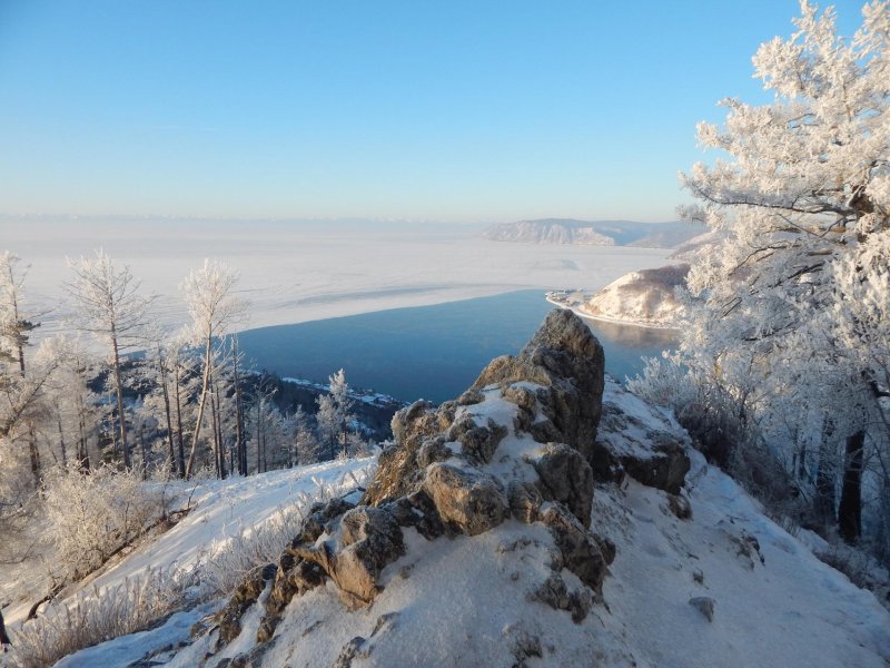 Байкал горы зима