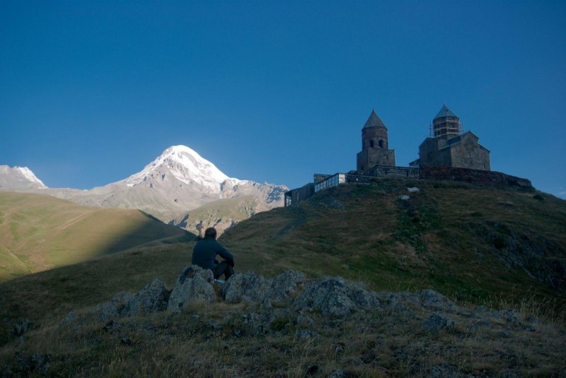 Гора казбеги в грузии