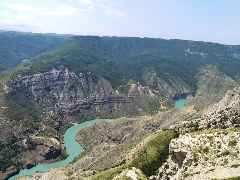 Сулакский каньон ночью