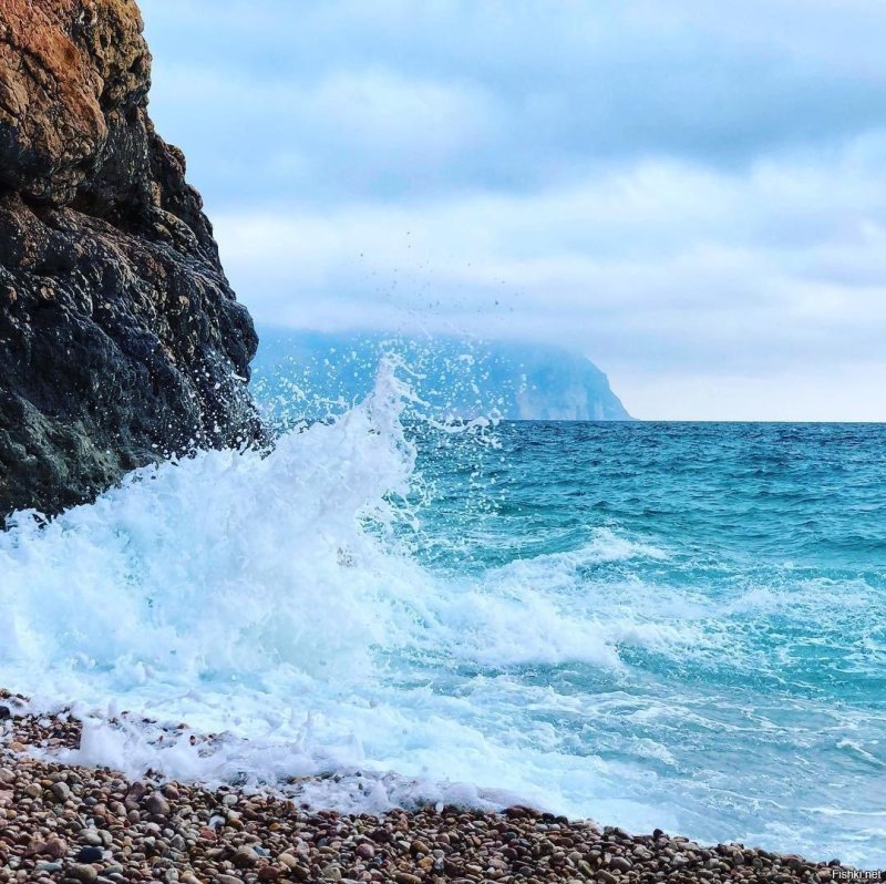 Черное море волны