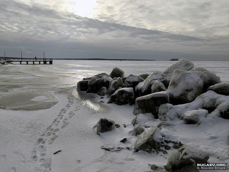 Зимнее обское море