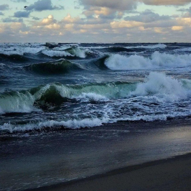 Балтийское море волны