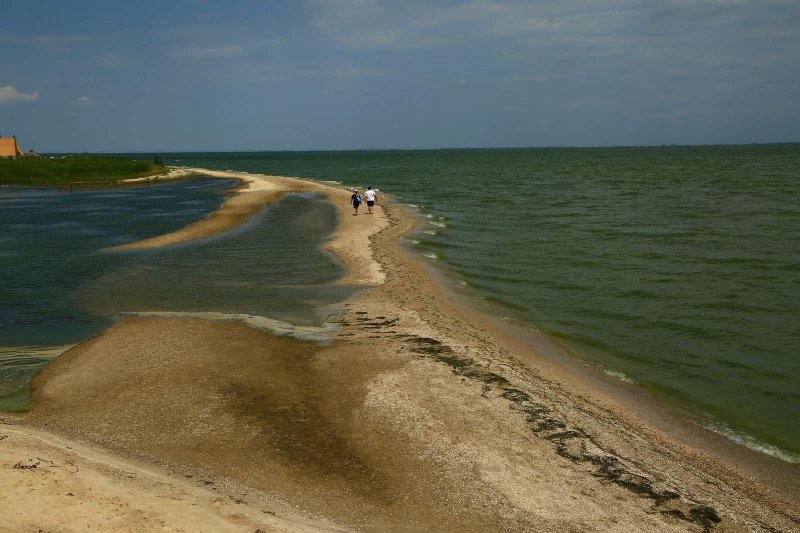 Коса в азовском море