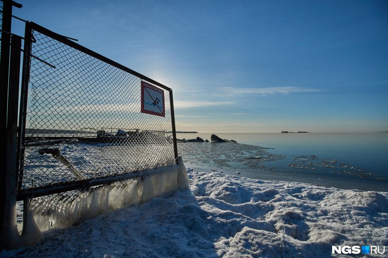 Зимнее обское море