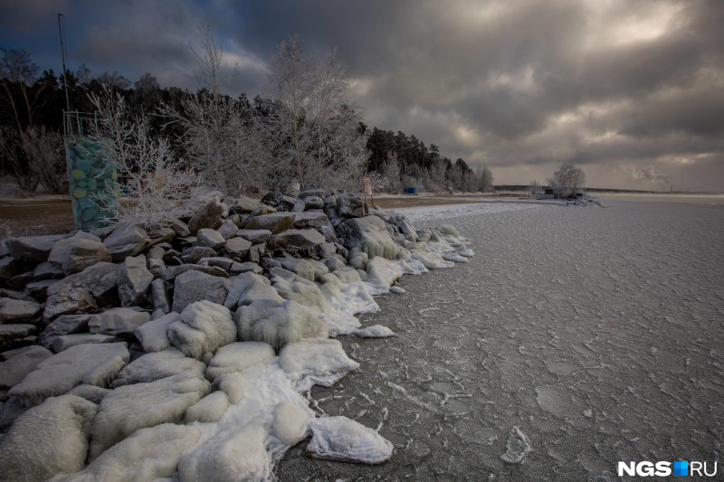 Зимнее обское море