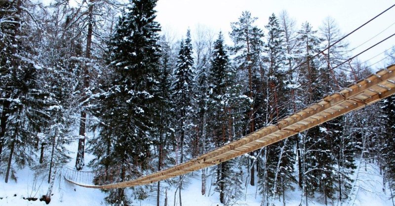 Оленьи ручьи природный парк зимой