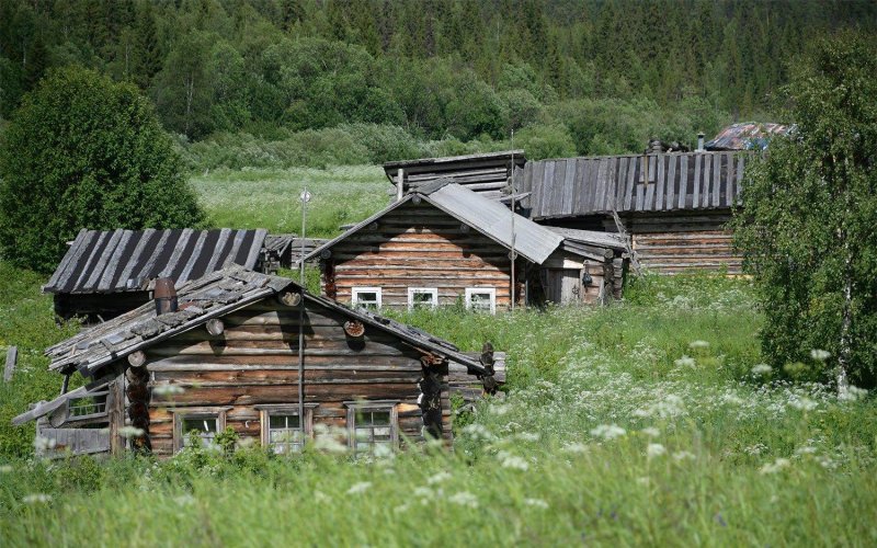 Заброшенные деревни в тайге