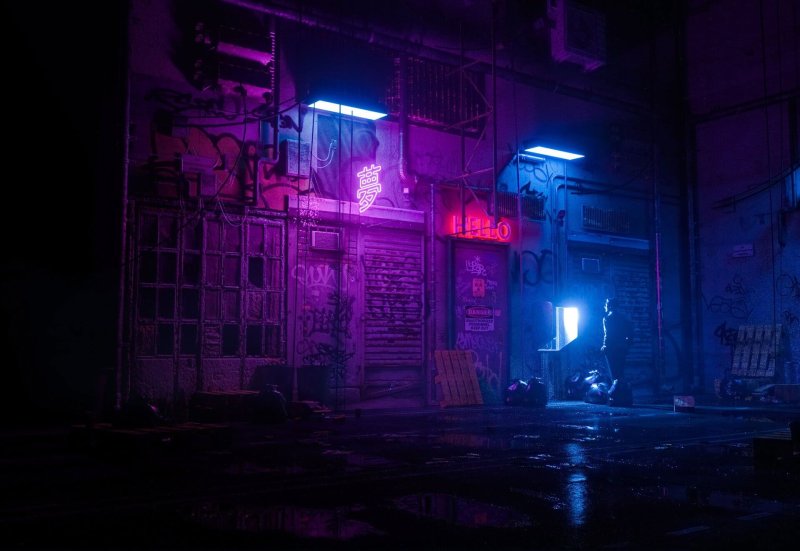 Найт сити cyberpunk переулок