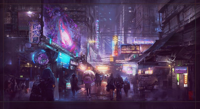 Найт сити cyberpunk переулок